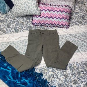Army green pants girls size 8